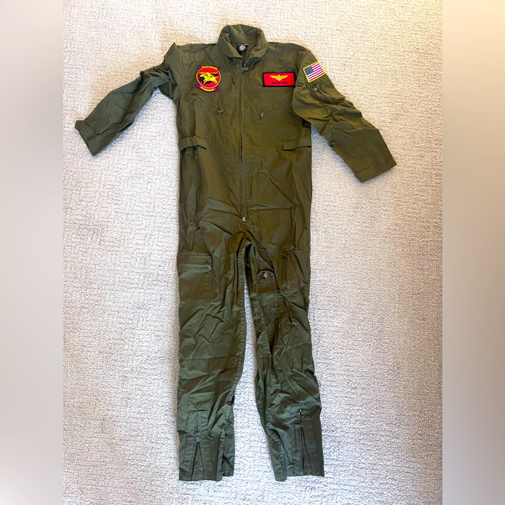 Youth Top Gun Jumpsuit with custom patches
